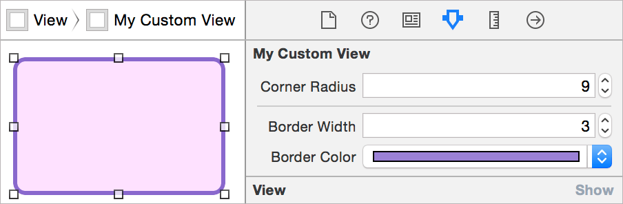 IBDesignable Live Preview