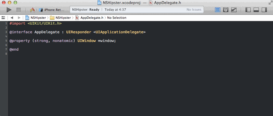Show / Hide Debug Area